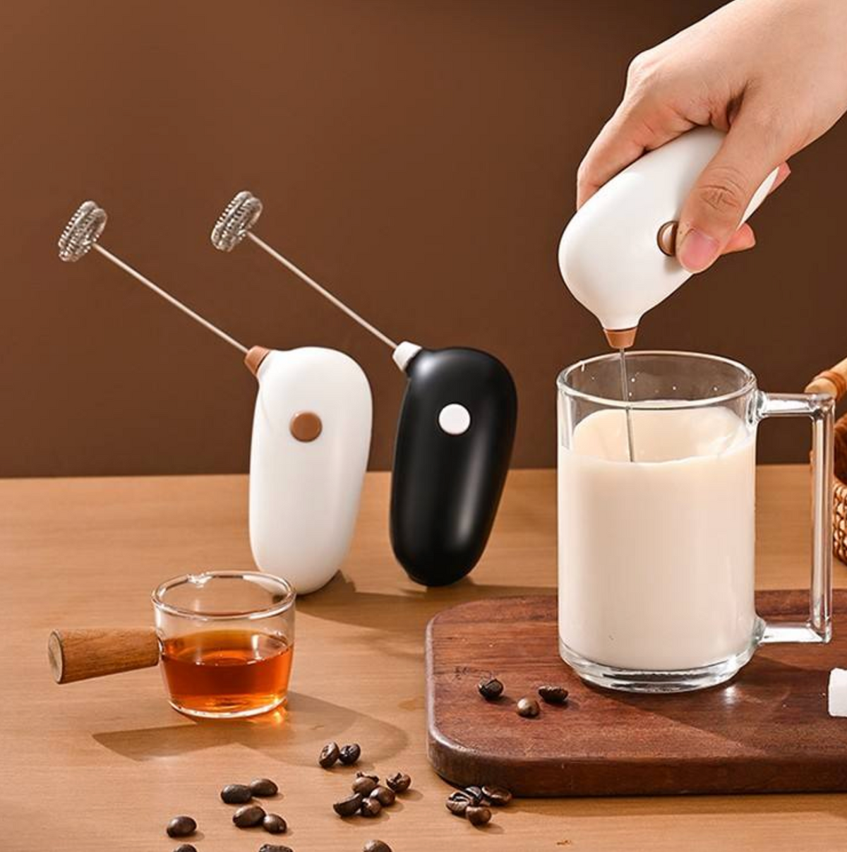 Electric Milk Frother for Coffee and Latte