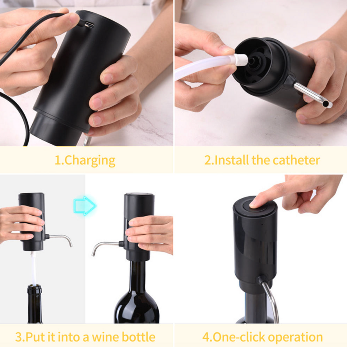 USB Rechargeable Electric Wine Aerator
