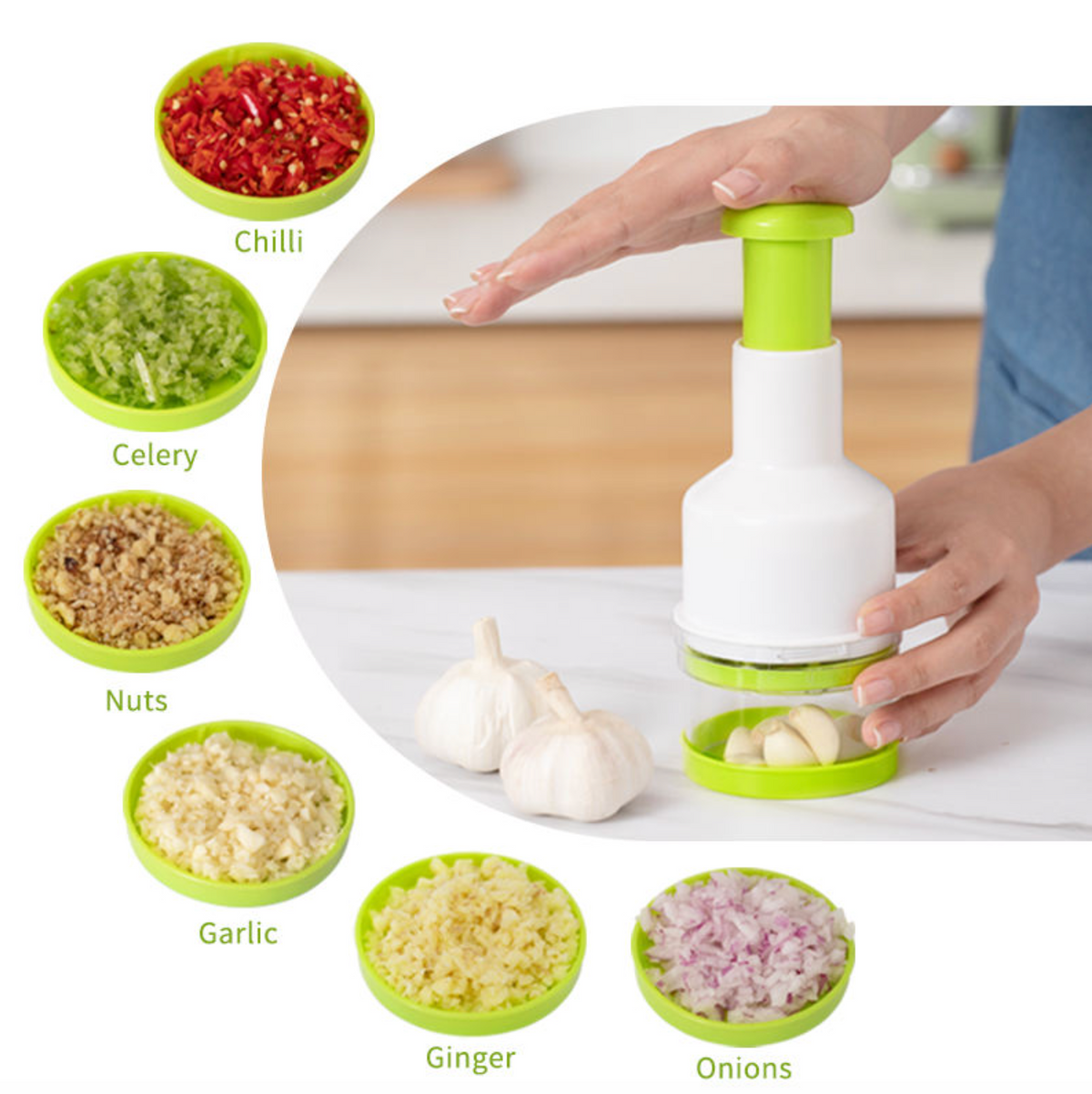 Mini Handheld Multifunctional Vegetable Cutter