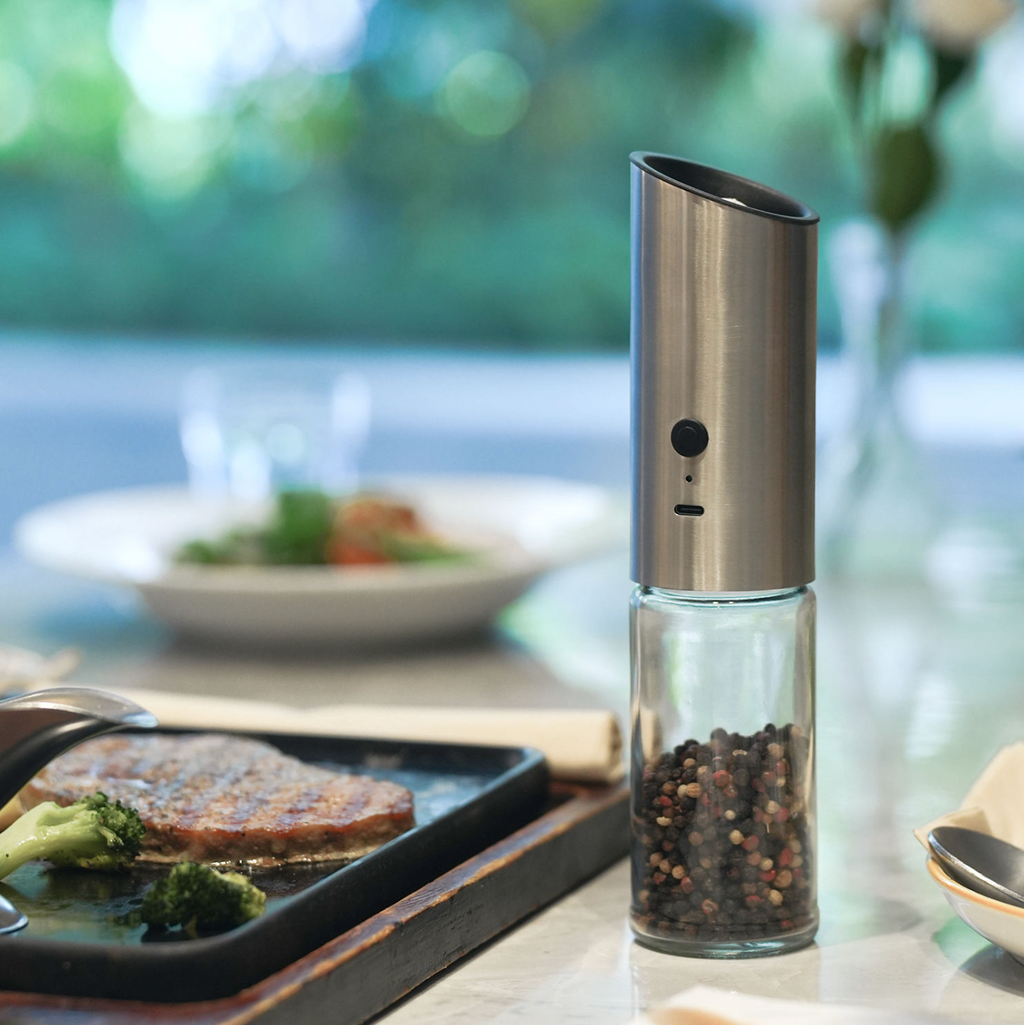Stainless Steel Rechargeable Gravity Electric Grinder