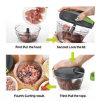 Stainless Steel Mini Meat & Garlic Chopper