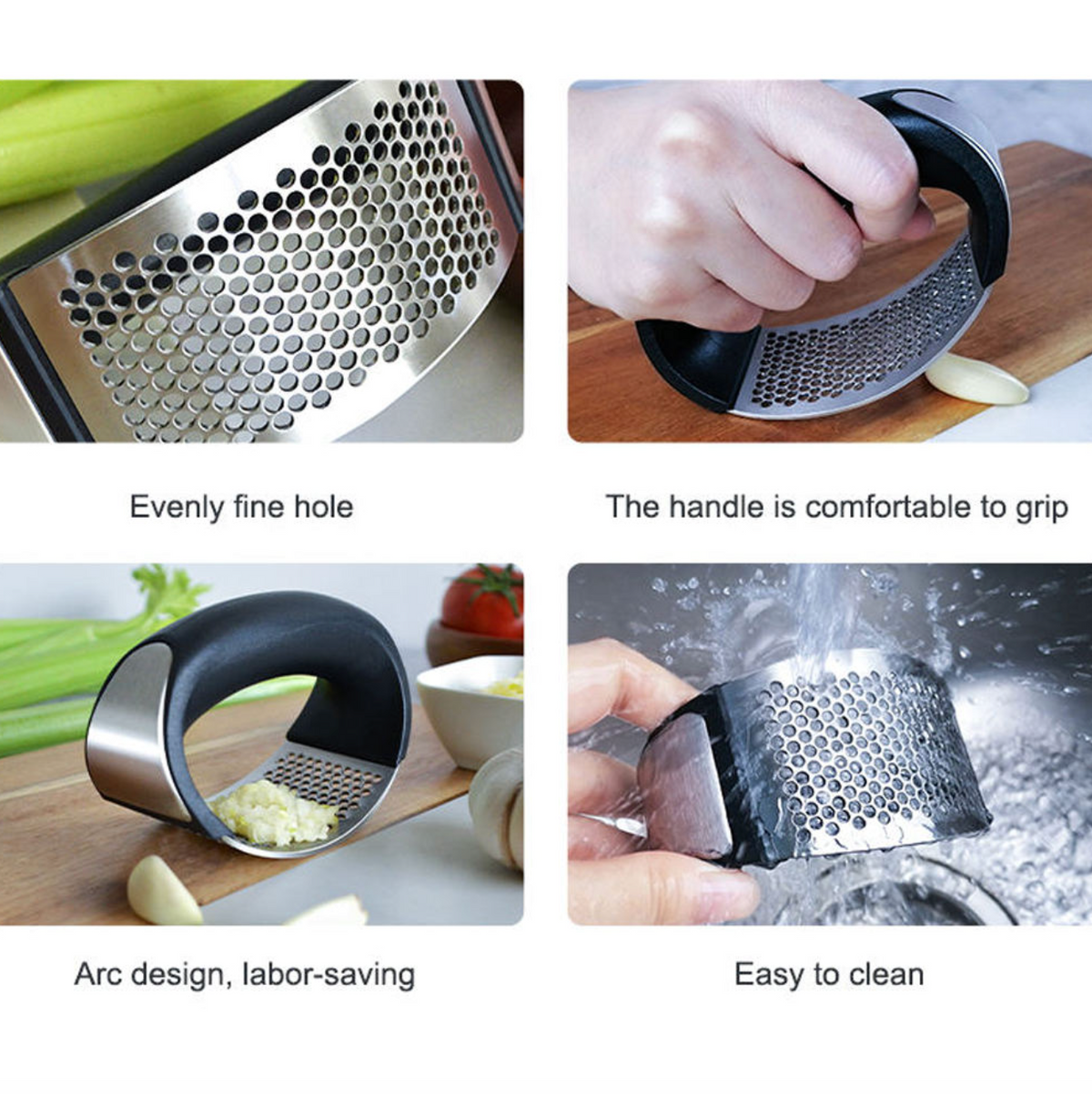 Manual Stainless Steel Garlic Press